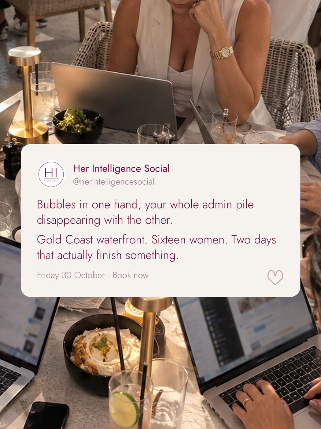 HI Social post: two days that actually finish something