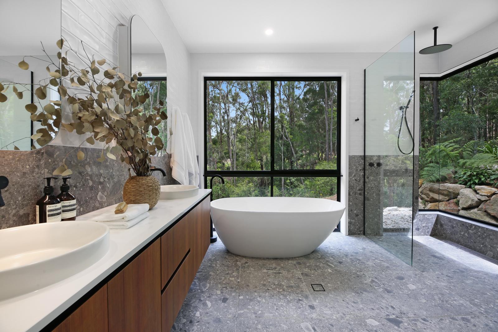 Ensuite with freestanding bath